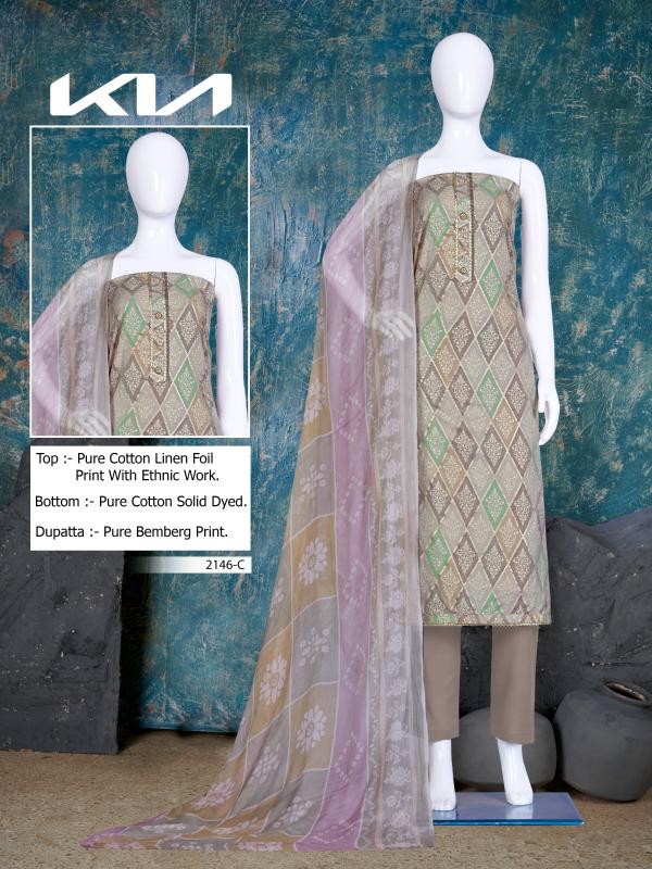 Bipson Kia 2146 Printed Designer Dress Material Collection